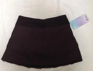 NWT Ivivva by lululemon Set the Pace black tennis skirt Athletic 14 - Picture 1 of 4