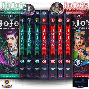 Jojo's Bizarre Adventure Manga Inglés Parte 1 Parte 2 Juego Completo Nuevo Hirohiko Araki - Imagen 1 de 10