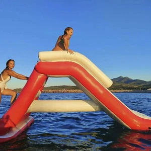 Aufblasbare Schwimmrutsche Aufblasbar SUP Wasserkletterrutsche für Erwachsene Kinder - Bild 1 von 8