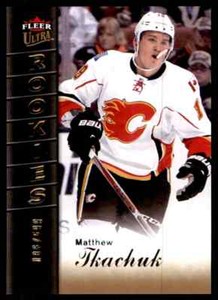 2016-17 FLEER SHOWCASE ULTRA ROOKIES MATTHEW TKACHUK ROOKIE 086/599 CALGARY