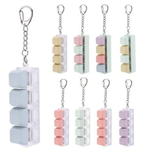 4 Tastiere Fidget Giocattolo Decompressione Sollievo Stress Dito Pulsante Portachiavi - Foto 1 di 33