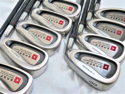 DAIWA GLOBERIDE ONOFF RED 9PC R-FLEX IRONS SET GOLF CLUBS JP Model - Image 1 of 4