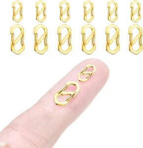 12Pcs 2Size Necklace Shortener Clasp Double Opening Lobster Clasp Bracelet Clasp - Picture 1 of 6