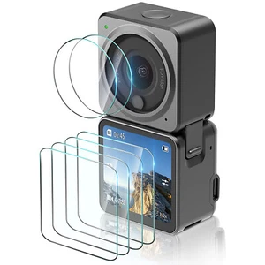(6 pièces) Film de protection d'écran en verre trempé HD 2.5D pour caméra DJI Action 2 - Photo 1 sur 9