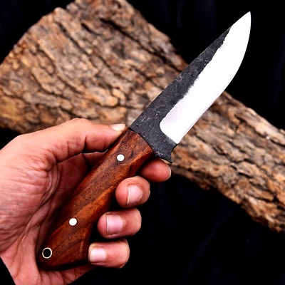 Cuchillo de caza Full Tang hecho a mano de alto carbono 1095 hoja de acero desollado 2926 Foto 1 de 4