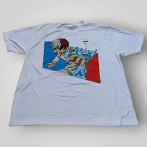 Nueva con etiquetas Camiseta My Hero Academia Adulto L BLANCA Todoroki Anime Mangas Cortas - Imagen 1 de 11
