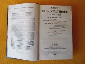 HOMÖOPATHISCHE HAUSMEDIZIN DOKTOR C.HERING 1855 - Bild 1 von 1