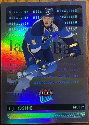 2014-15 Fleer Ultra Platinum Medallion T.J. Oshie #161 St. Louis Blues #’d 51/99 - Image 1 of 3
