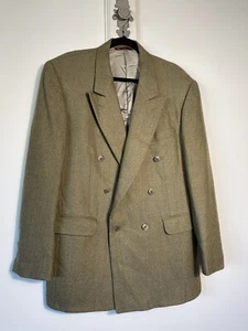 CORBIN Vintage Men's Blazer Wool Double Breasted Blazer Size 44R Made in USA - Picture 1 of 15