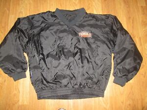 Mens GAME DAY NFL CINCINNATI BENGALS vintage reversible windbreaker jacket L Lg