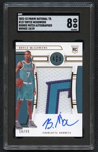 2022-23 National Treasures Bryce McGowens Rookie 18/49 Patch Auto RPA SGC 8 - Picture 1 of 2