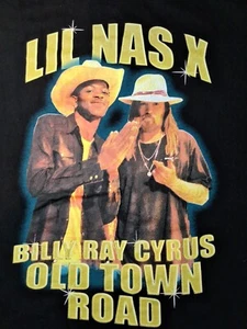 LilNas X - Billy Ray Cyrus T Shirt Black Size XL ' Old Town Road - Picture 1 of 5