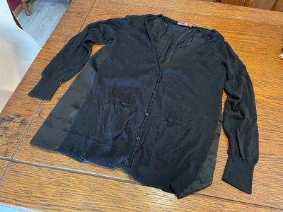 Cárdigan botón Elle talla L negro Foto 1 de 3