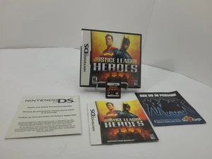 Justice League Heroes Nintendo DS Dc Comics Complete Dsi Ds Lite 2ds 3ds 3ds Xl - Picture 1 of 1
