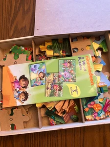 3 wooden puzzles. Nickelodeon. Dora and Diego. Nice sturdy pieces. 24 pc. Eac - Picture 1 of 3