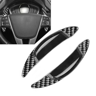 Volvo S60 V60 XC60 XC90 2018-2023 Extensión de levas de cambio volante carbono Foto 1 de 4
