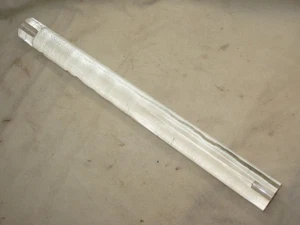 1 solid clear post rod ? hardware Lucite acrylic pull bar 13 3/16" x 1 3/16" par - Picture 1 of 8
