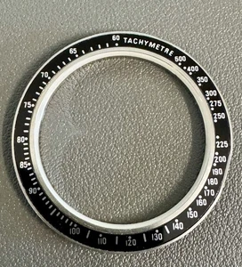 Omega Speedmaster Seamaster Tachymetre Bezel 43mm 1980's Original "DAMAGED" OEM - Picture 1 of 23