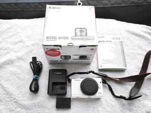 Canon EOS M100 24.2MP Digitalkamera - Gehäuse - Guter Zustand - Bild 1 von 9