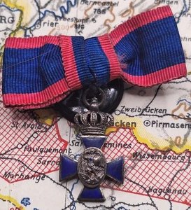 Bayern, Verdienstorden vom Hl. Michael 4. Klasse mit Krone Miniatur Knopfloch - Picture 1 of 3