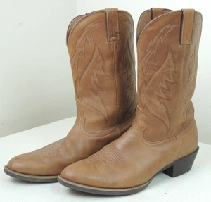Men's Nocona Competitor Brown Leather Cowboy Western Boots Size 11.5 D NB1207 - Picture 1 of 14