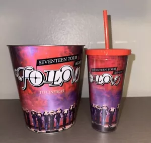 Seventeen Kpop Follow Again Tour Merch - Popcorn Eimer und Tasse SET - IN HAND - Bild 1 von 3