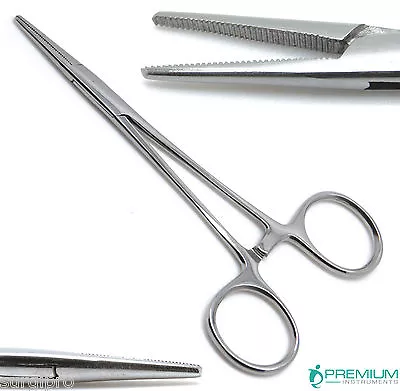 PREMIUM INSTRUMENTS Mosquito Hemostat Straight Forceps Pliers 5" Locking Handle Surgical Instruments