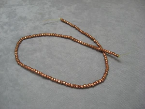 Small Treated Copper Beads  3.5mm Cube  Loose - Picture 1 of 3