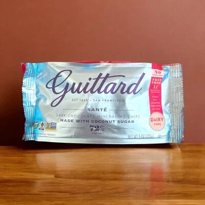 Guittard Dark Chocolate Mini Baking Chips 9 Oz Dairy Free 72% Cacao Pack Of 1 - Picture 1 of 2