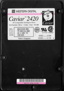 Western Digital Caviar 2420 WDAC2420-00H 425.3MB Ide Hard Drive - Picture 1 of 2
