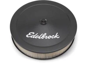 Edelbrock Pro-Flo Air Cleaner Black Steel Round 14" Round with 3" Paper Element - Picture 1 of 3