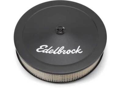 Edelbrock Pro-Flo 空气净化器黑色钢圆形 14 英寸圆形带 3 英寸纸元件 — 第 1/3 张图片