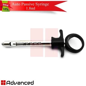 Dental Anesthesia Self-Aspirating Syringe 1.8ml Catridge Black Auto Passive Lab - Picture 1 of 2