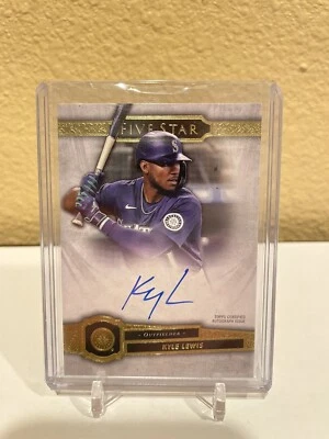 2021 TOPPS FIVE STAR KYLE LEWIS AUTO AUTOGRAPH DIAMONDBACKS - Image 1 of 2