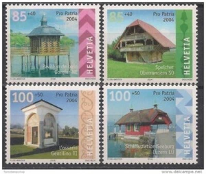 Schweiz 2004 Pro Patria Building Architecture 4v Set MNH - Bild 1 von 1