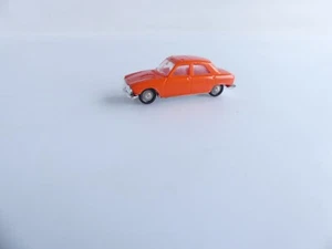 MICRO NOREV FRANCE 1:86 VOITURE PEUGEOT 204 BLEUE ORANGE - Imagen 1 de 3