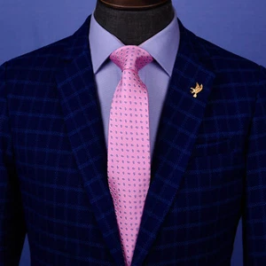 Pink Mini Contour Paisley 3" Regular Tie Floral Designer Party Stylish Necktie - Picture 1 of 10