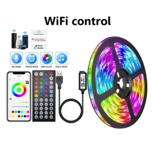 USB LED Strip Lights APP Control Color Changing 5050 RGB Led Light Flexible Lamp - Picture 1 of 6