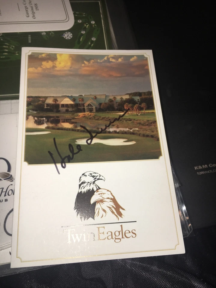 Hale Irwin Ace 冠军签名双鹰记分卡正品认证 — 第 1/1 张图片