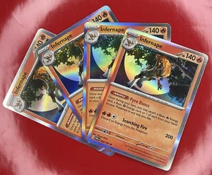 4X Pokemon Juego de Cartas Coleccionables Infernape 033/167 Twilight Masquerade Holo Raro 2024 Inglés Casi Nuevo - Imagen 1 de 2