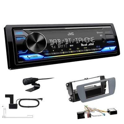JVC DAB+ Bluetooth Autoradio für Seat Ibiza IV Ibiza IV ST conemaragrau Canbus - Bild 1 von 4