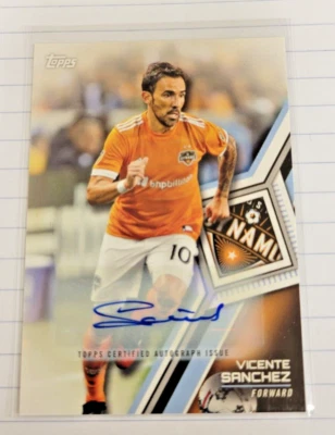 2018 Topps MLS Soccer Base Autographs #4 Vincente Sanchez - Image 1 of 2