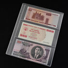 1PC Pages 3 Paper Money Album Currency Banknote Collection Book Storage Album