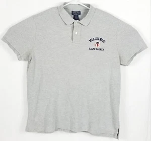 VTG Men's Polo Jeans by RALPH LAUREN 100% Cotton Gray Short Sleeve Shirt size XL - Picture 1 of 5