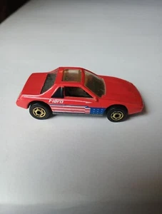 Vintage Hot Wheels Red White Blue Pontiac Fiero 2M4 The Hot Ones Diecast Gold - Picture 1 of 7