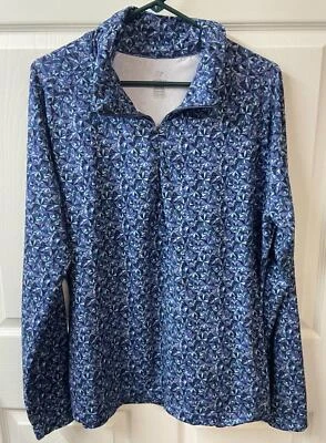 Merrell Selectwick Top Womens Xtra Large Blue kaleidoscope Quarter Zip Jacket - Image 1 of 4