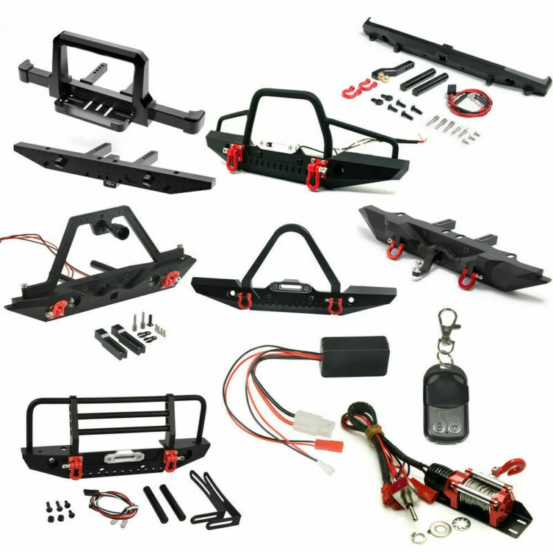 Alloy Front Bumper / Rear Bumper For RC 1/10 TRX4 SCX10 II 90046 Crawler - Image 1 of 1