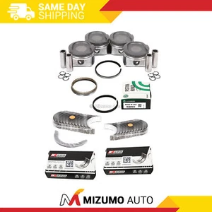 Pistons Main Rod Bearings Fit 98-08 Toyota Celica Corolla MR2 Pontiac 1.8 1ZZFE - Picture 1 of 12