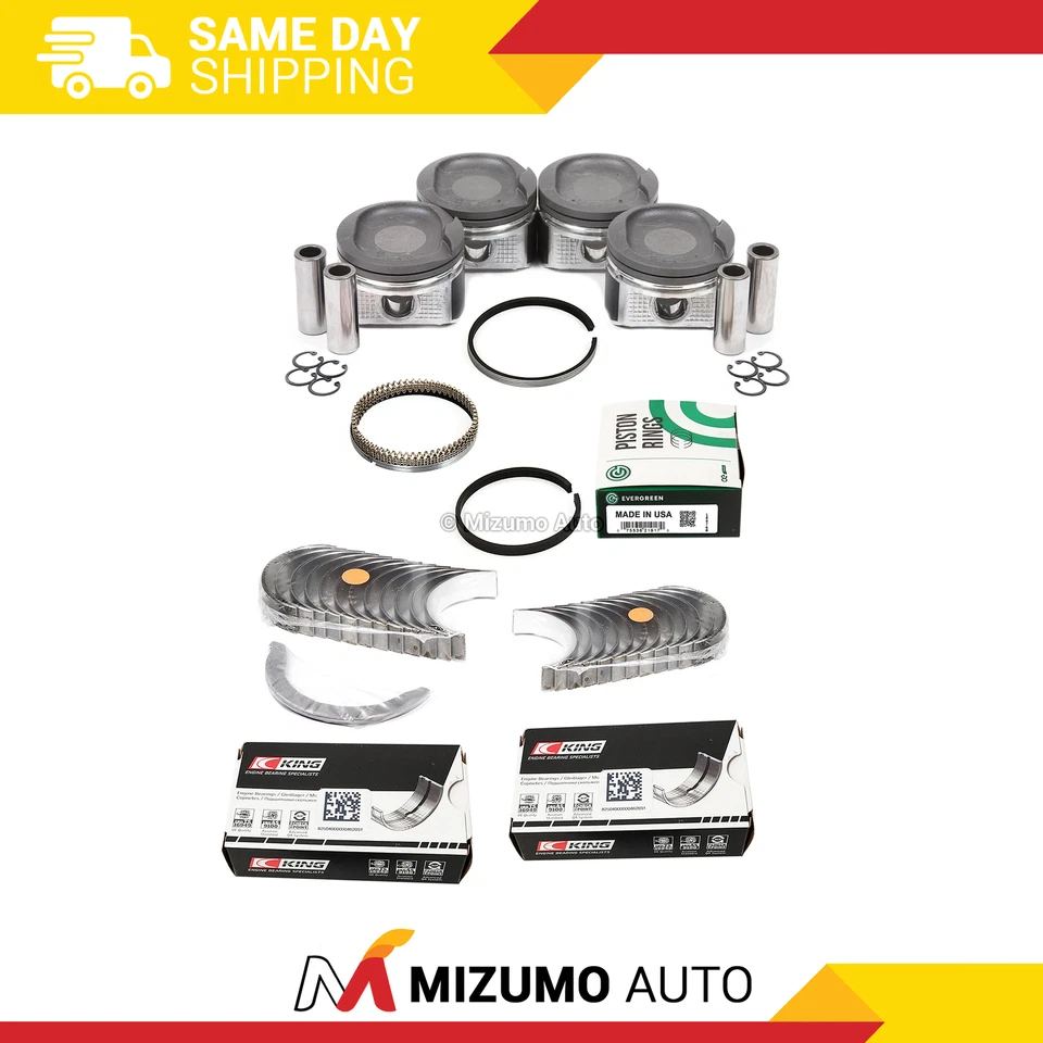 Rolamentos de haste principal de pistões ajuste 98-08 Toyota Celica Corolla MR2 Pontiac 1.8 1ZZFE - Imagem 1 de 4