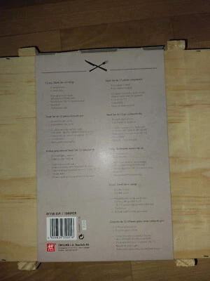 Zwilling Steakbesteck-Set 12-teilig in Holzbox 12-teilig 6x Messer 6x Gabeln NEU - Bild 1 von 3